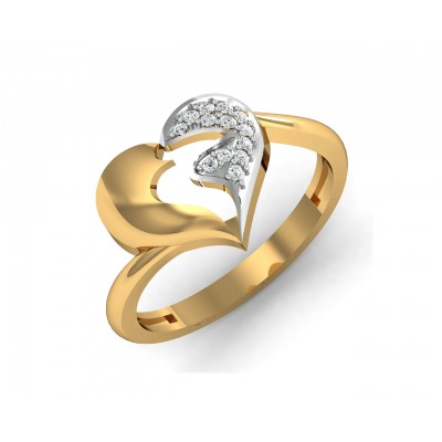 Pana Diamond Heart Ring